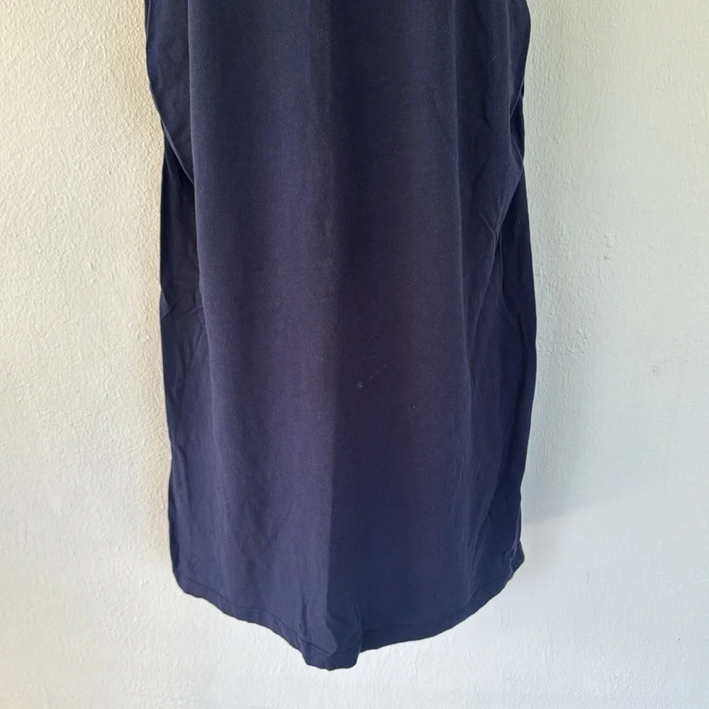 Old Navy Maternity navy blue short sleeve bodycon ruched dress size small